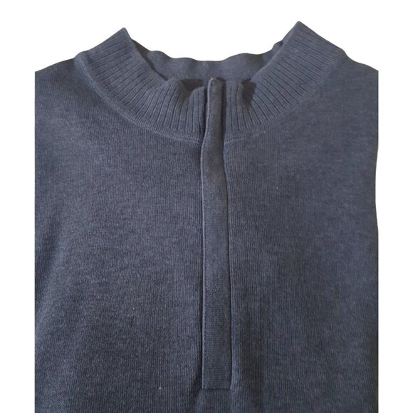 Cutter & Buck Mens Long Sleeve Shirt Quarter Zip Mock Neck Gray 4XT - Picture 1 of 8